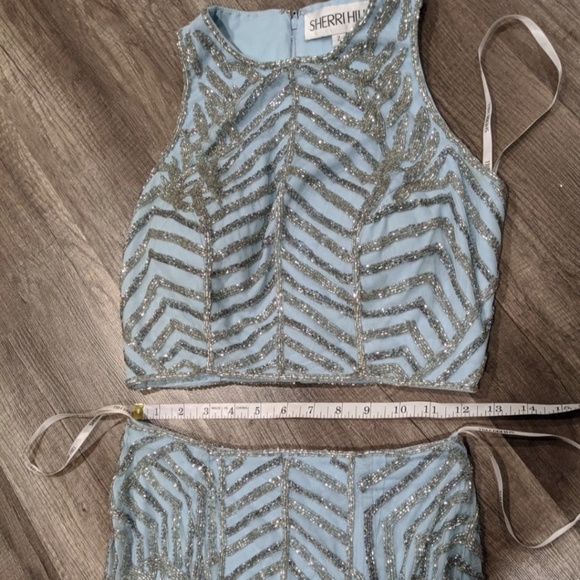 💎SOLD💎NWOT Sherri Hill beaded 2 pc formal gown - Picture 7 of 7